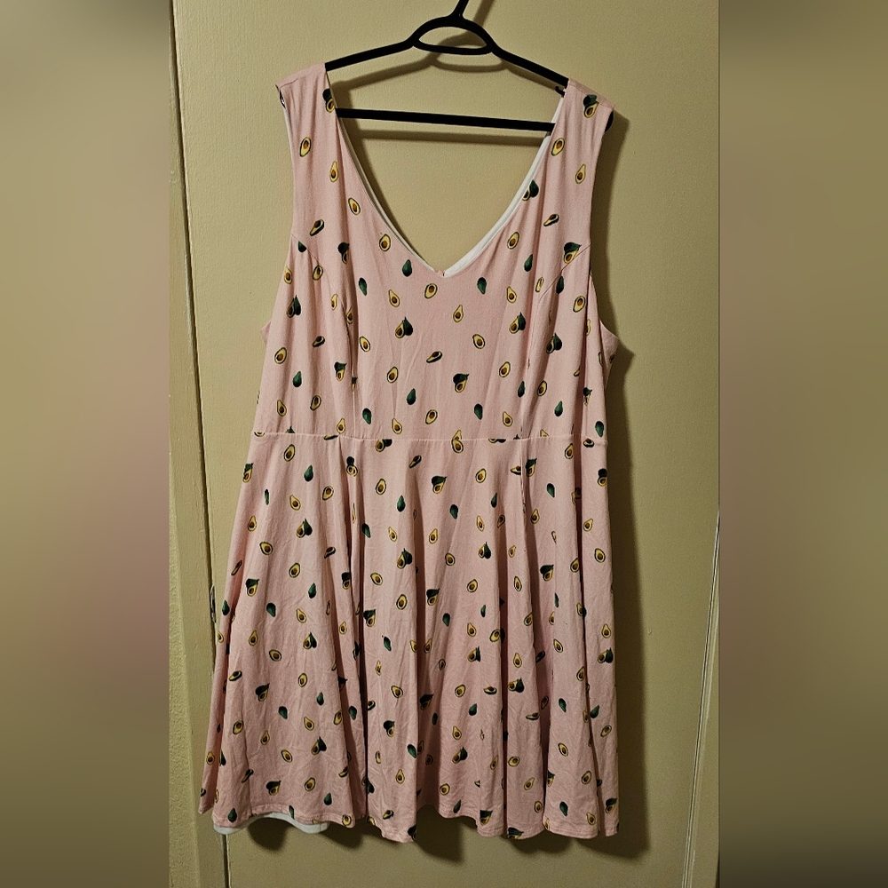 Avocado print dress